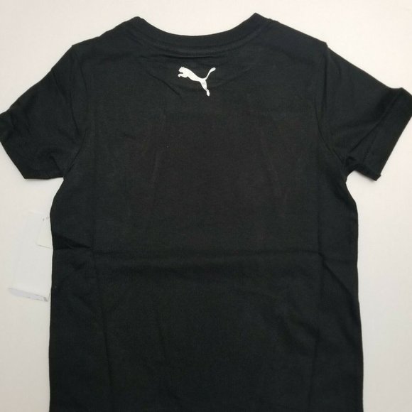 PUMA Kids T-Shirt Black Silver Color - Picture 2 of 3